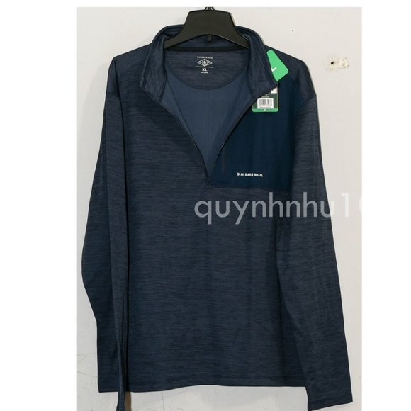 G.H. Bass Men's Quarter Zip Fleece Top - Picture 4 of 7